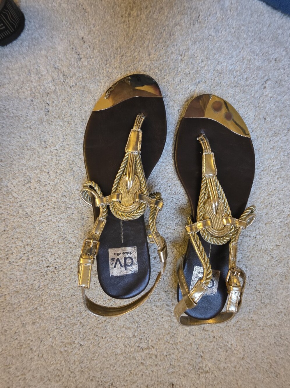 Dolce Vita Black Sandal Sole - Dolce Vita